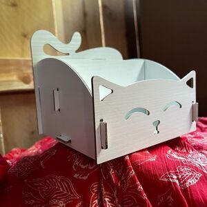 Kitty Cat Meow Meow White Pen and Pencil Holder